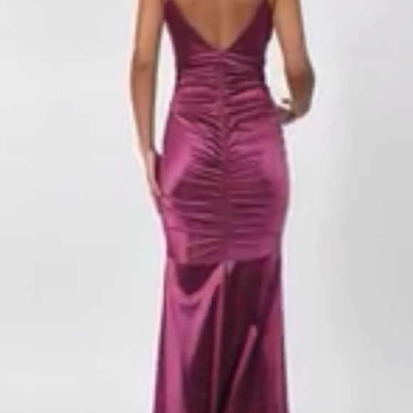 BCX Fuchsia Ruched Maxi Dress - Picture 2 of 6